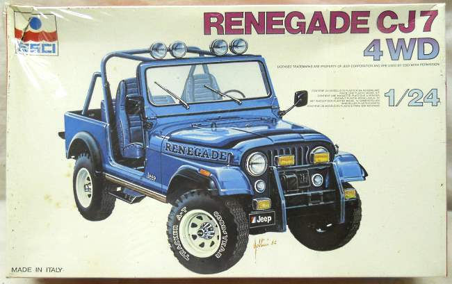 ESCI 1/24 Jeep CJ7 Rengade 4WD, 3041 plastic model kit